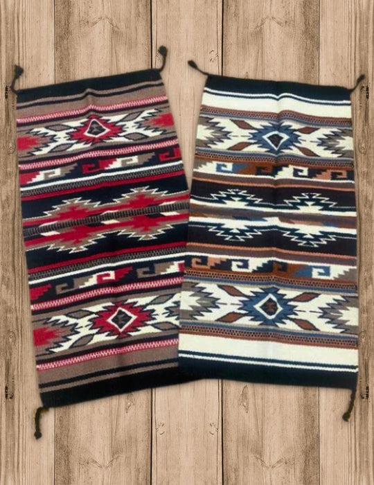 4- Handwoven 20" x 40" Wool Weavings, #331E/331!  Only $20.75 ea!