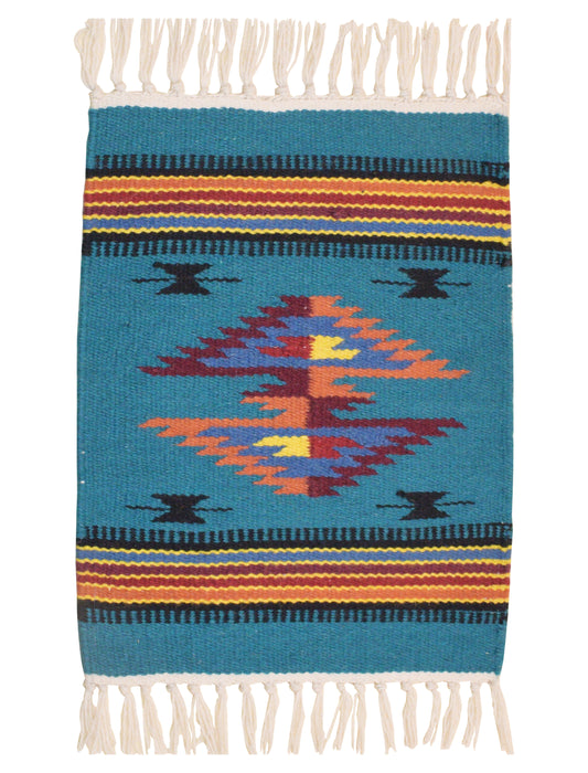 Handwoven Wool Chimayo Style Mats-10" x 20"