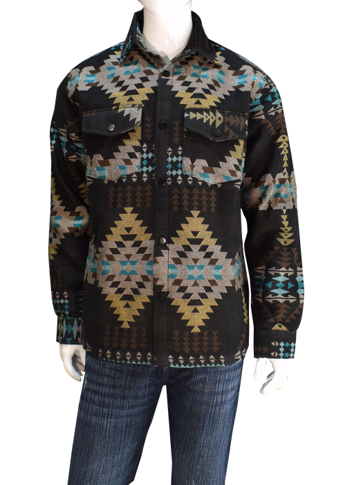 Southwest Woven Shacket #4, Medium