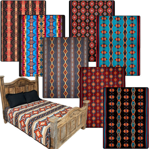 NEW!!  8 PACK Queen-Size Lodge Blankets, Only $20.00 each!