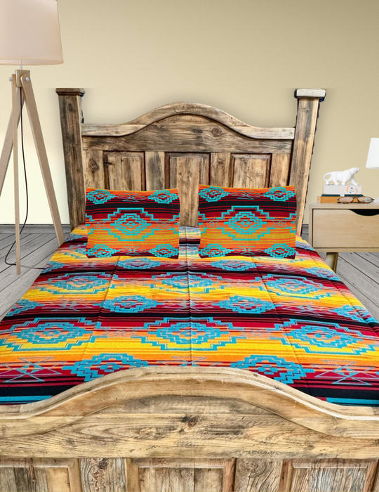 Handcrafted Queen Size Bedspread #7038-C And Matching Shams!