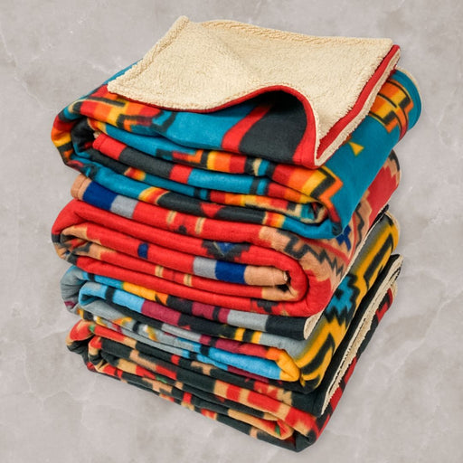 8 Pack Sherpa-Lined Lodge Blankets, Only  $20.00 ea!