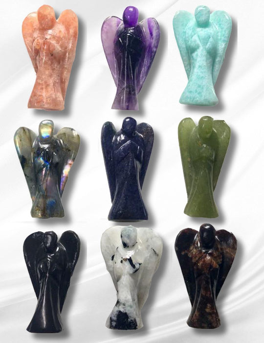 <FONT COLOR="RED">JUST IN!</FONT> 12 Pack Medium Stone Carved Angels, Only $4.75 ea!