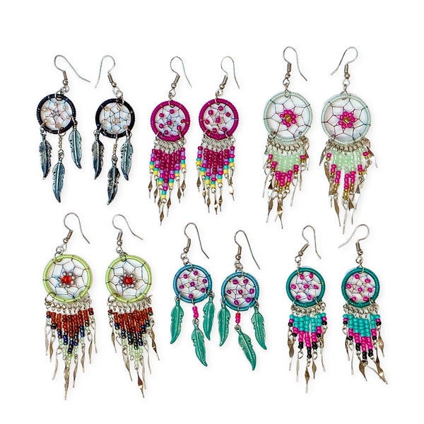 Paua Shell Dream Catcher Earrings – ShopNZ