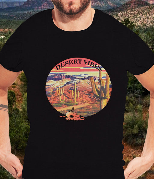 Premium Southwest T-Shirts- Desert Vibes, Medium
