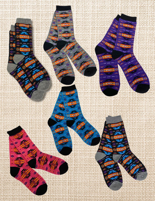 12 Pack Southwest Style Socks. Only $3.30 ea!!
