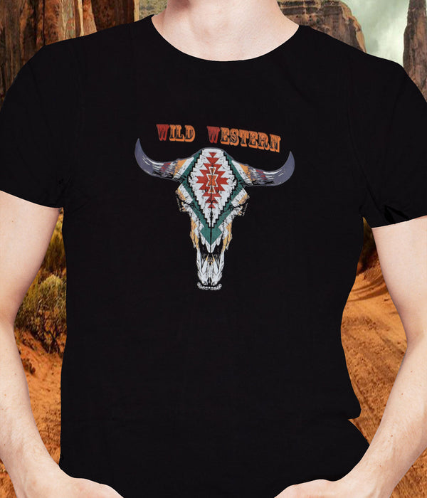 Premium Southwest T-Shirts- Wild Western, Medium