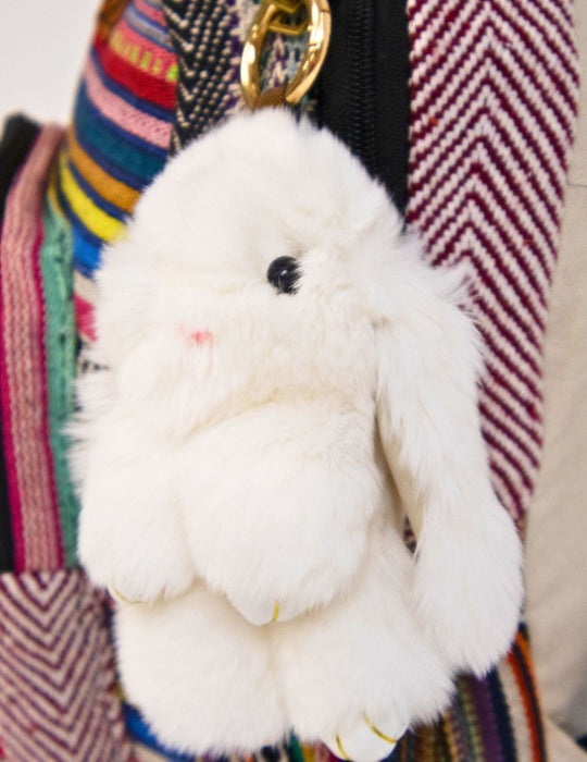 Authentic Rabbit Fur Keychain