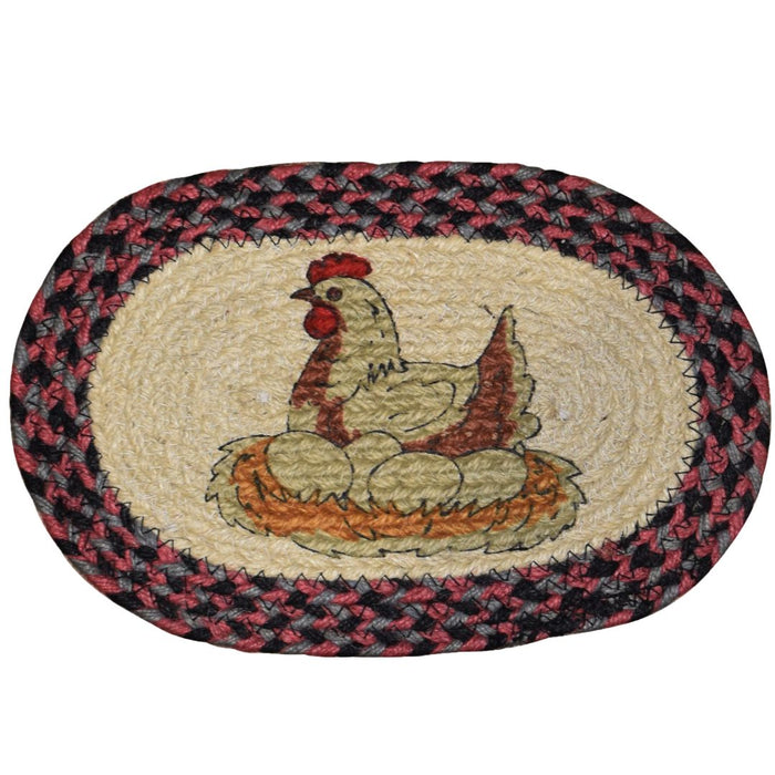 NEW!! 10 Assorted Braided Jute Oval Trivets, Only $2.75 each!