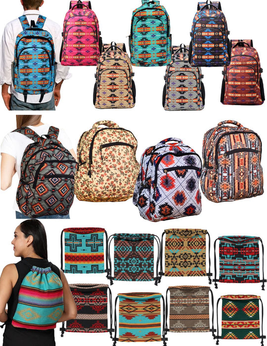 12 Pc. Southwest Adventure Backpack Set.