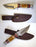 Cave Bone Hunter Knife with Leather Sheath
