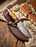 Cave Bone Hunter Knife with Leather Sheath
