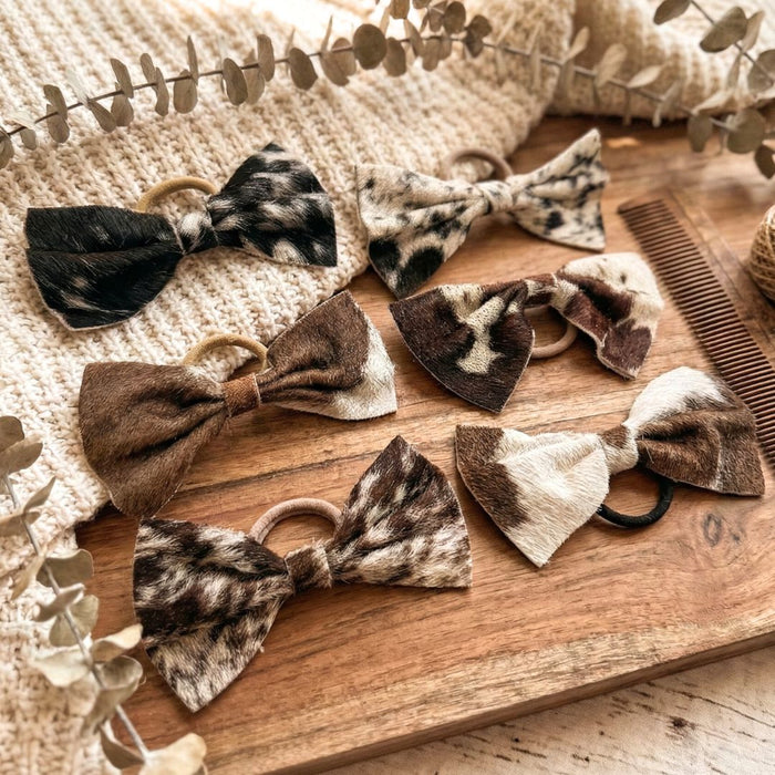 Cowhide Hair Bow