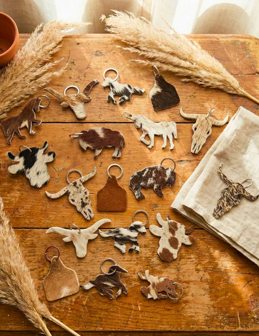 Cowhide Key Chains