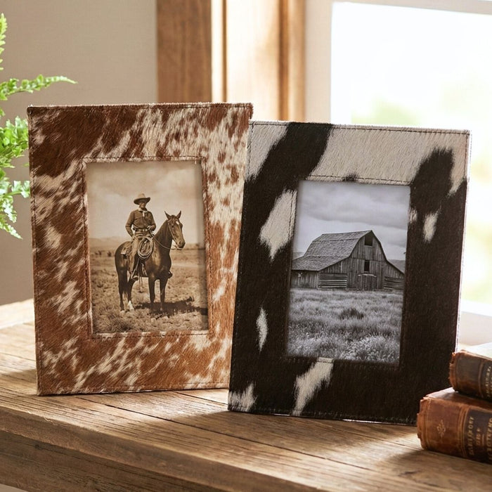 Cowhide Photo Frame
