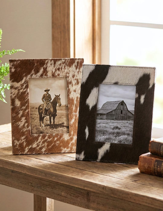 Cowhide Photo Frame