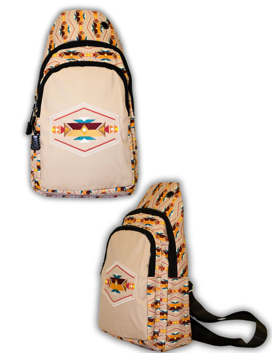 Pack Embroidered Sling Bags