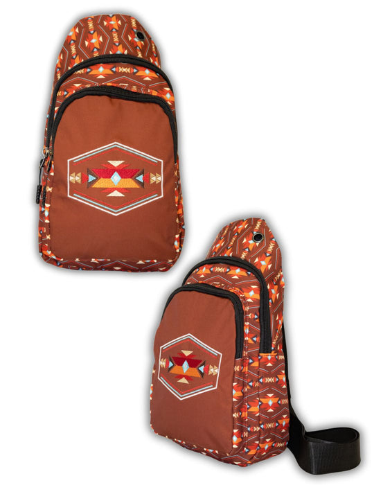 Pack Embroidered Sling Bags