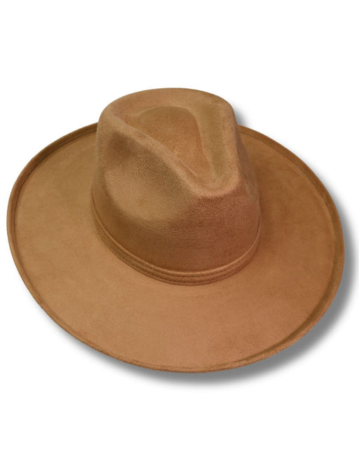 Fedora Hem Edge Cowboy Hat - Camel