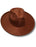 Fedora Hem Edge Cowboy Hat - Rust