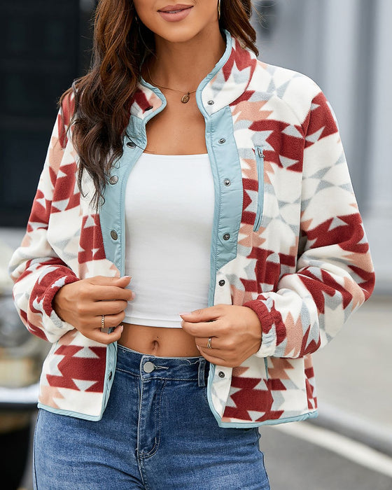 Fleece Buttoned Pullover 5, X-Large