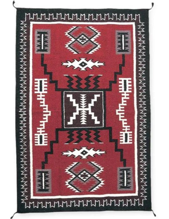 6x9  Wool Hand Woven Trading Post Rug 631