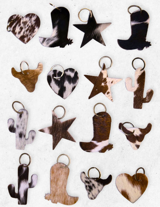 Cowhide Key Chains