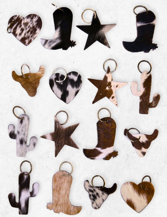 Cowhide Key Chains