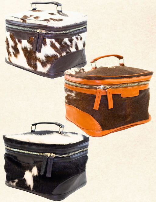 Cowhide Beauty Box Bag