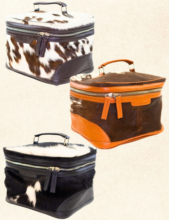 Cowhide Beauty Box Bag