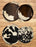Round Large Cowhide Tray Set