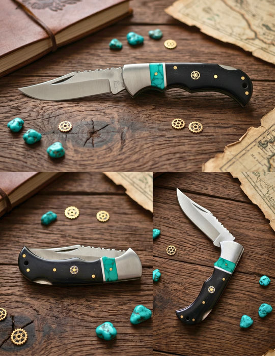 Horn & Turquoise Knife