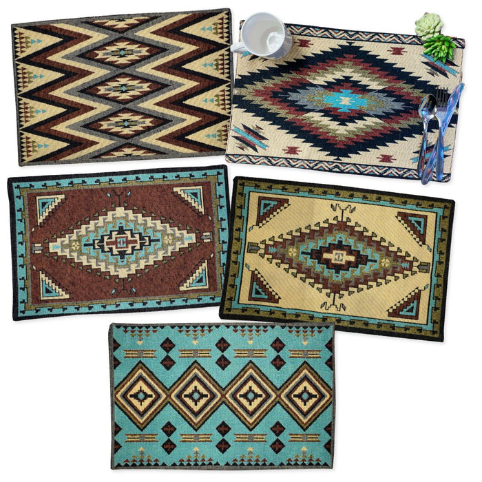 NEW!! 30 Pack Southwest Jacquard Table Mats, Only $2.50 each!