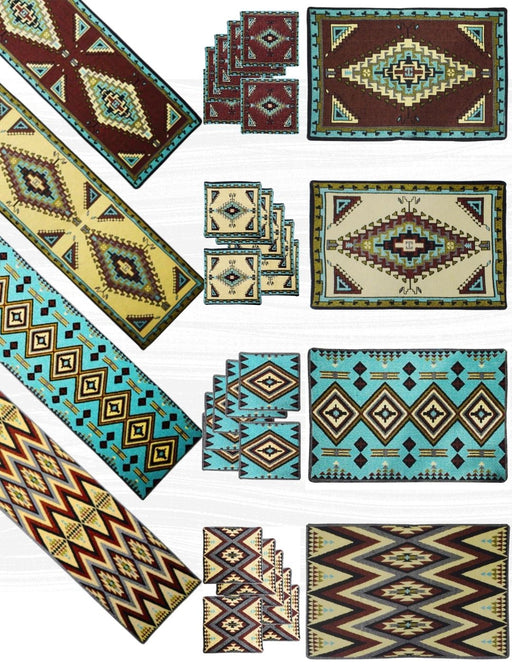 52 Pc Southwest Jacquard Table Set