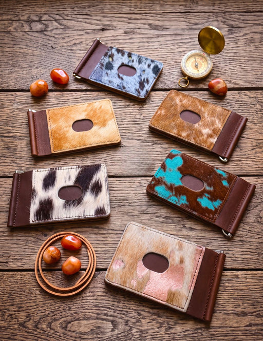Cowhide Money Clip