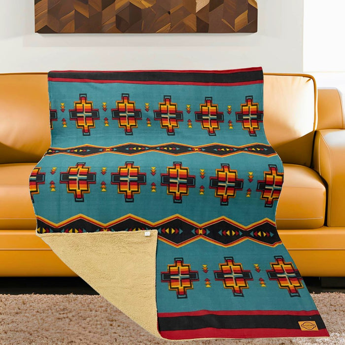 Sherpa-Lined Lodge Blankets, Design #26B
