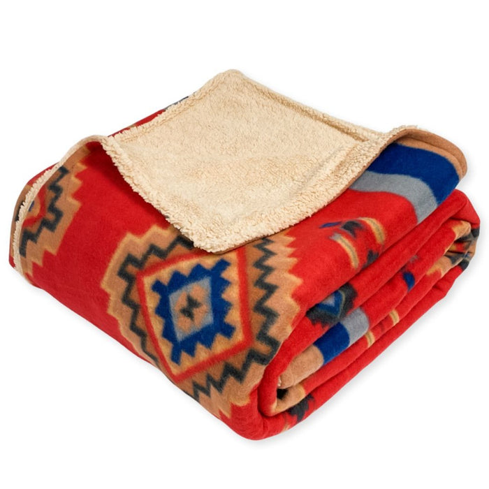Sherpa-Lined Lodge Blankets, Design #27B