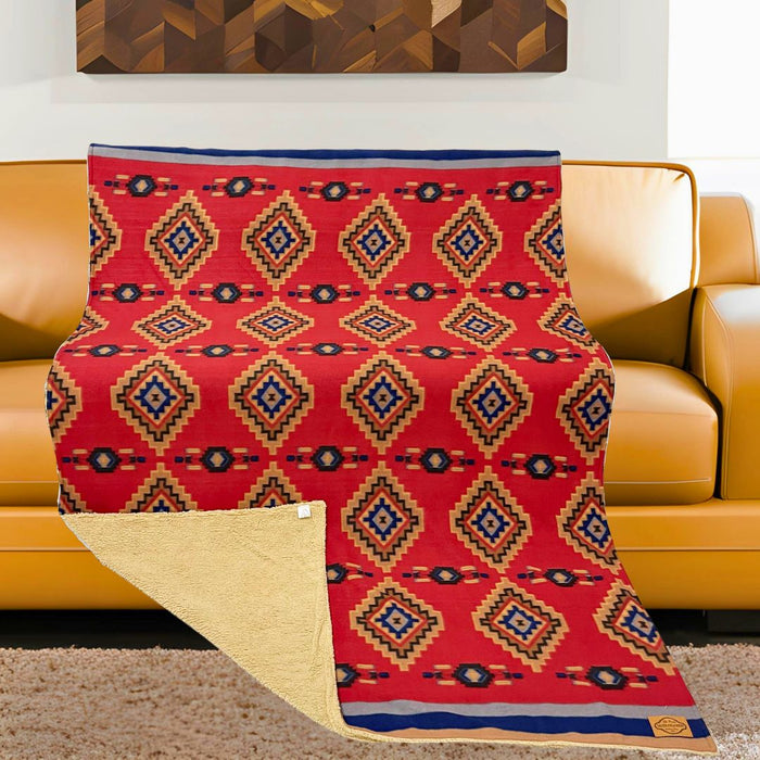 Sherpa-Lined Lodge Blankets, Design #27B