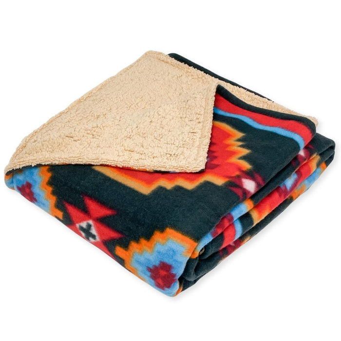 Sherpa-Lined Lodge Blankets, Design #28C