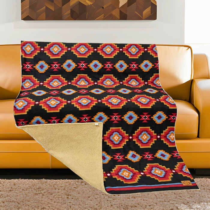 Sherpa-Lined Lodge Blankets, Design #28C
