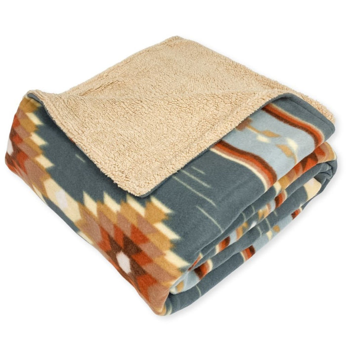 Sherpa-Lined Lodge Blankets, Design #38