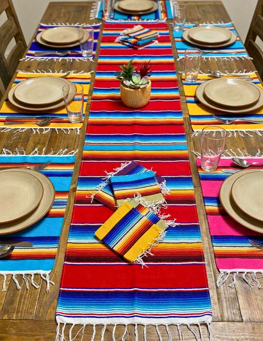 130 Viva Serape pack !!! Assorted Runner, Placemat And coaster set!!