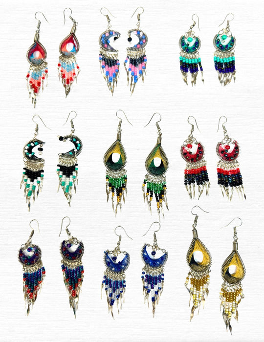 <font color="red">BACK IN STOCK!!</font> 24 Pairs Of Southwest Style Earrings ! Only $3.25 each pair!