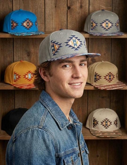 Southwest Embroidered "Geo Horse" Snapback Hats