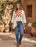 Southwest Boho Embroidered Top, X-Large