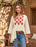 Southwest Boho Embroidered Top, X-Large