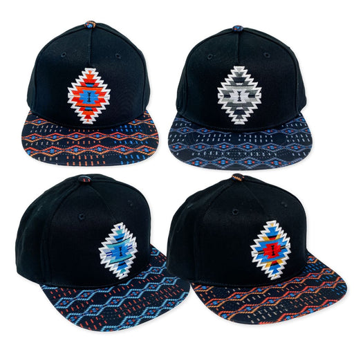 Southwest Embroidered "Diamond Fire" Snapback Hats