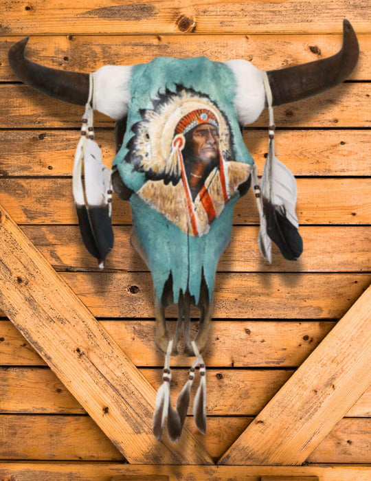 <font color="red">HOT SELLER !!!</font>Southwest-Style Cow Skull, Chief