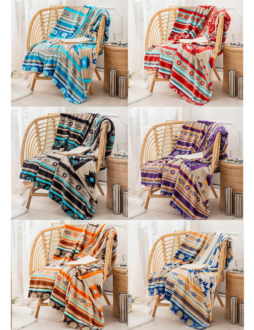 6 PACK Silky Feel Throw Blankets, Only $10.50 ea!