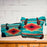 2pc Handwoven Southwest Tote & Duffel Bag Set.